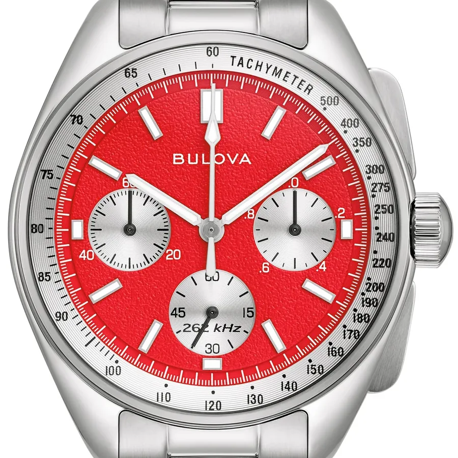 Bulova Archive Series 43mm Chronograph Red Dial, view 2