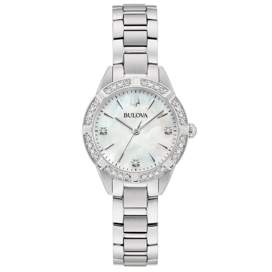Bulova Classic 28mm Mother-of-Pearl Dial, front view
