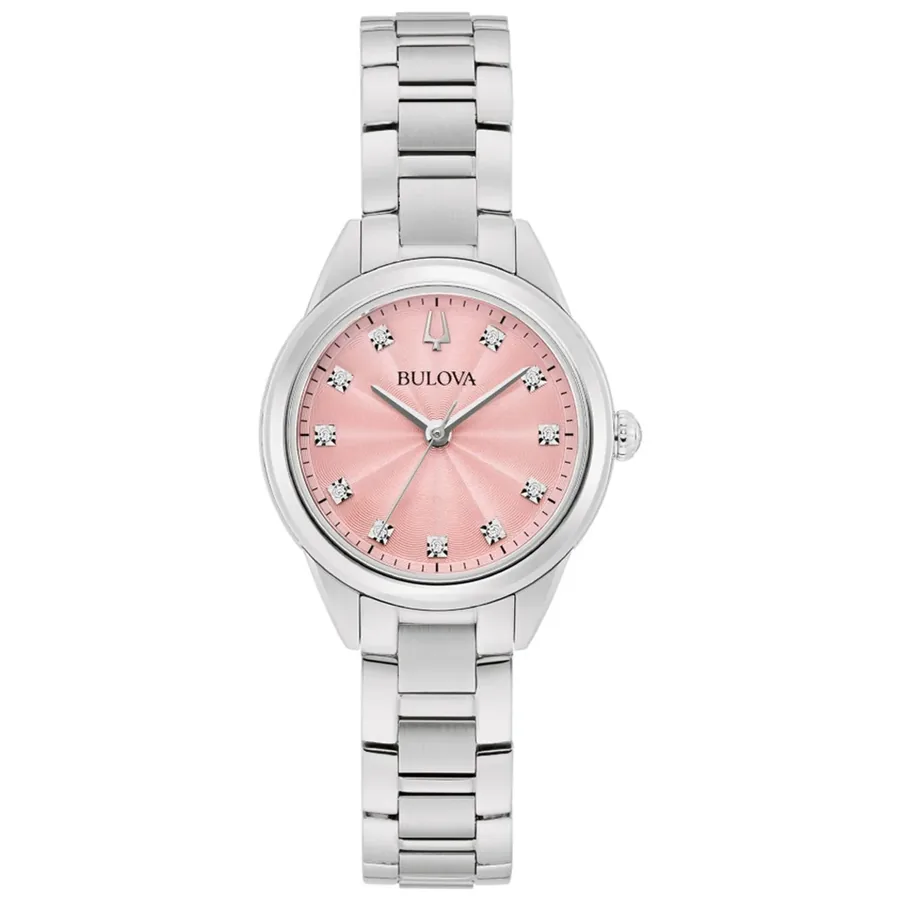 Bulova Classic Sutton 28mm Pink Dial, front view