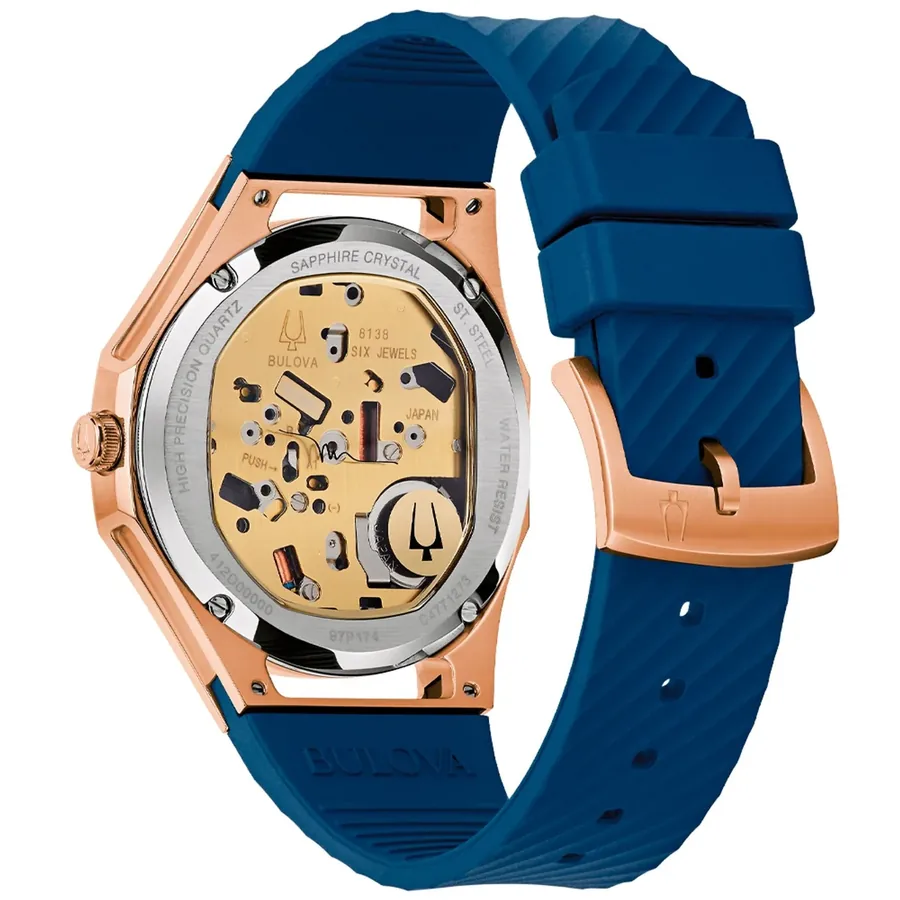 Bulova Curv 41mm Blue Dial, view 4