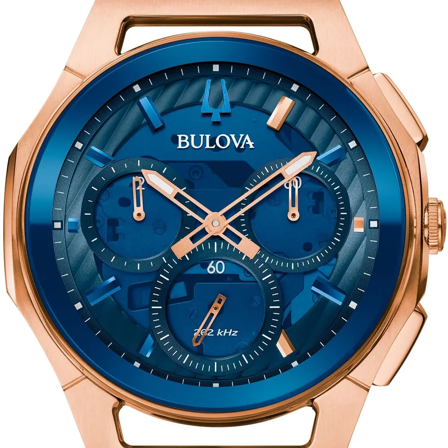Bulova Curv 44mm Chronograph Blue Dial, view 2