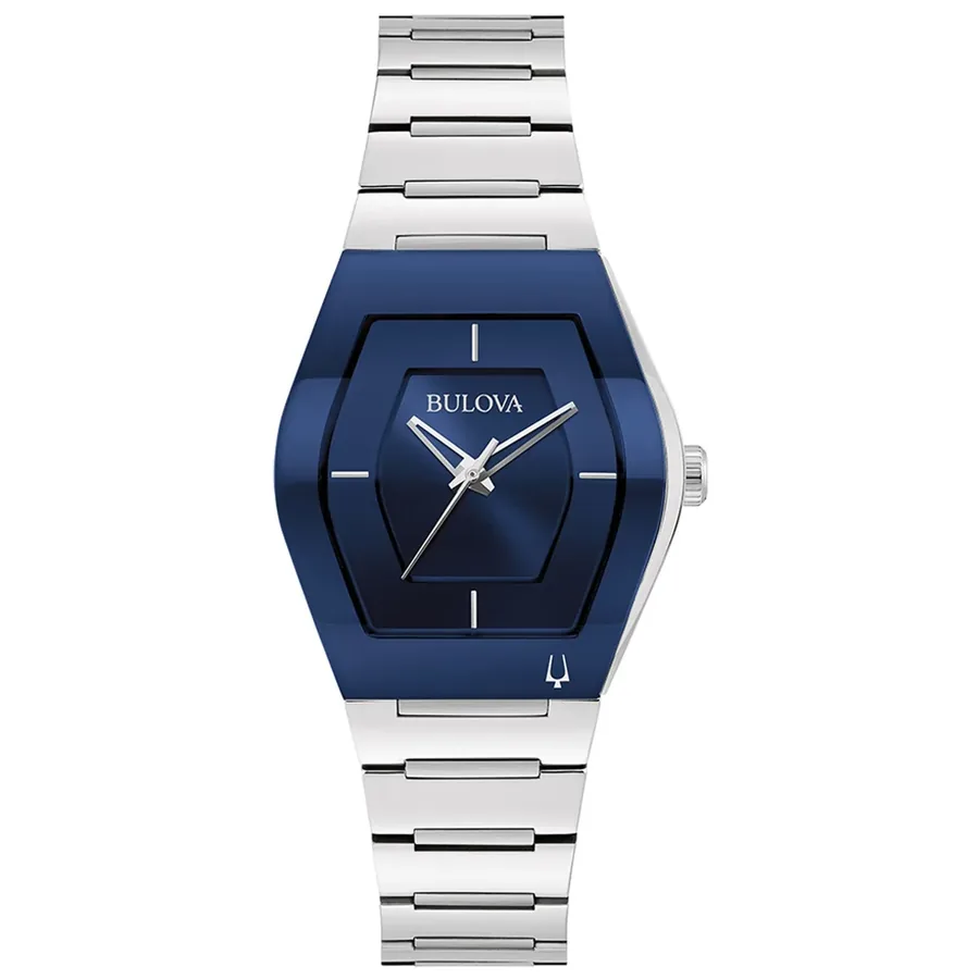 Bulova Futuro 30x35mm Blue Dial, front view