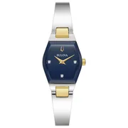 Blue dial / Silver-tone