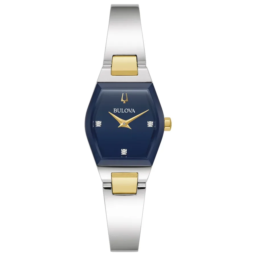 Bulova Gemini 33mm Blue Dial, front view