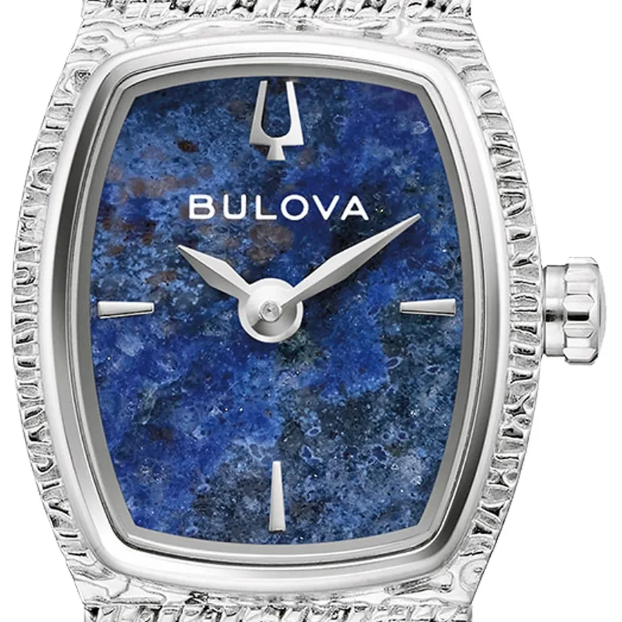 Bulova Goddess Of Time 17mm Blue Dial, Silver-Tone Stainless Steel Bracelet, Ref. 96L343, view 2