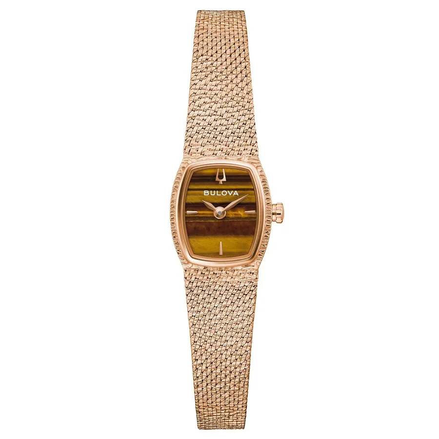 Bulova Goddess Of Time 17mm Brown Dial, front view