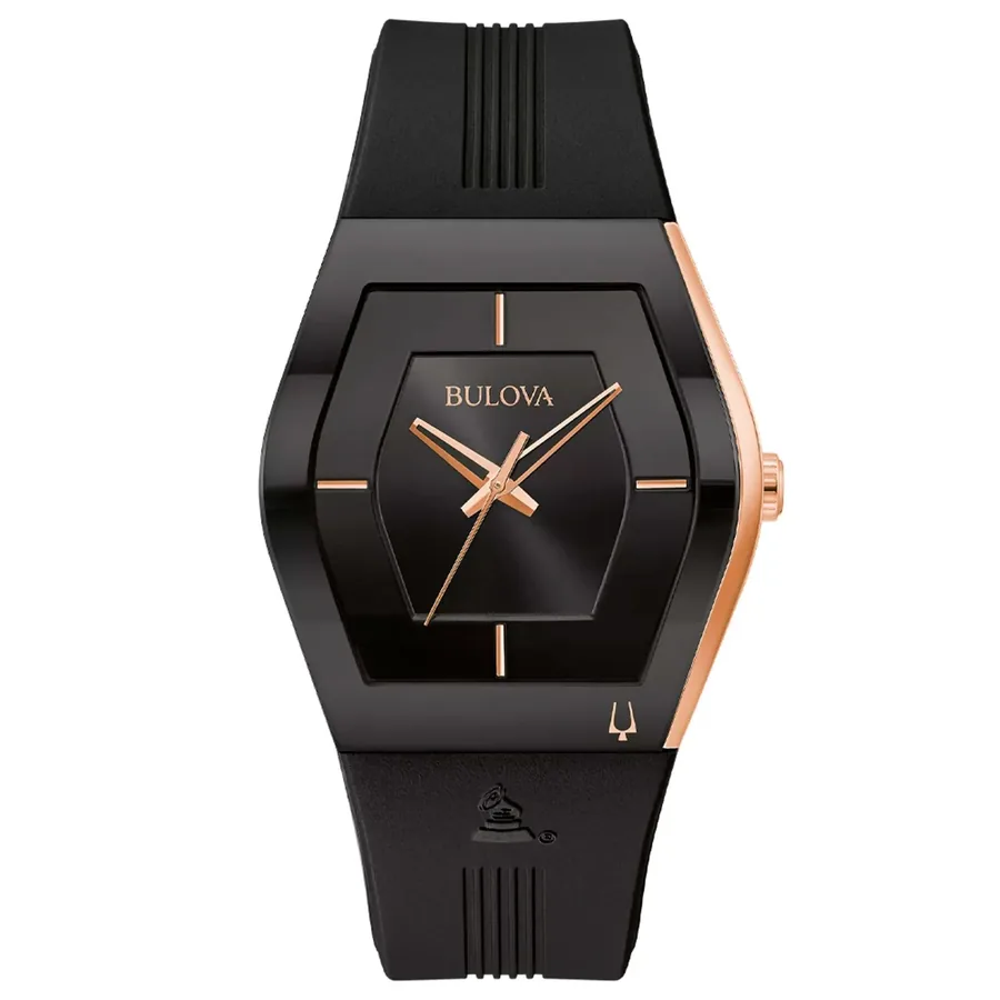 Bulova Grammy 40mm Black Dial, front view