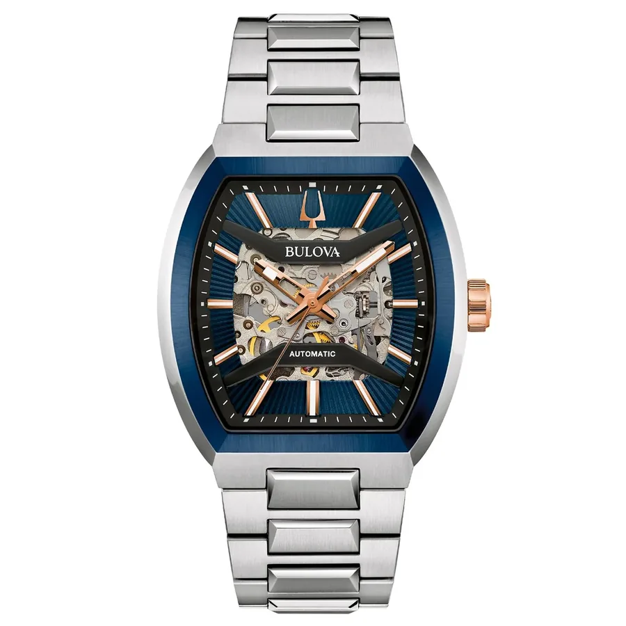 Bulova Maquina 40mm Automatic Blue Dial, front view