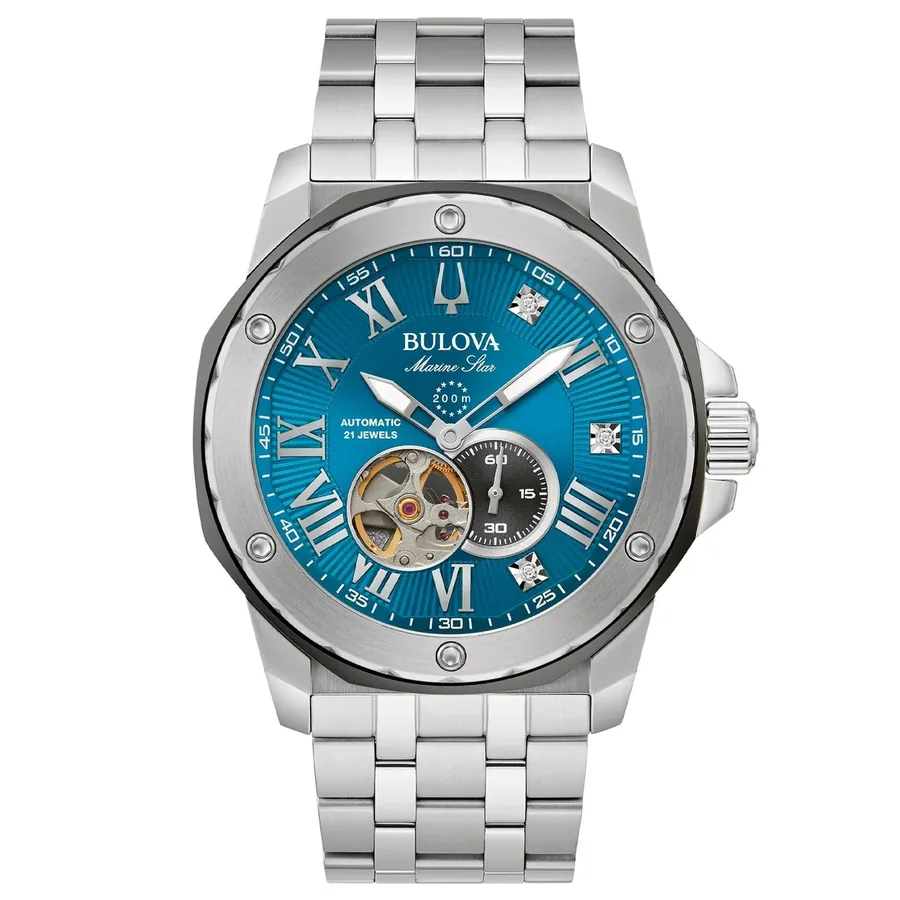 Bulova Marc Anthony 44mm Automatic Blue Dial, front view