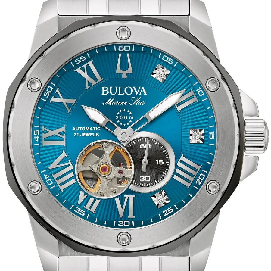 Bulova Marc Anthony 44mm Automatic Blue Dial, view 2