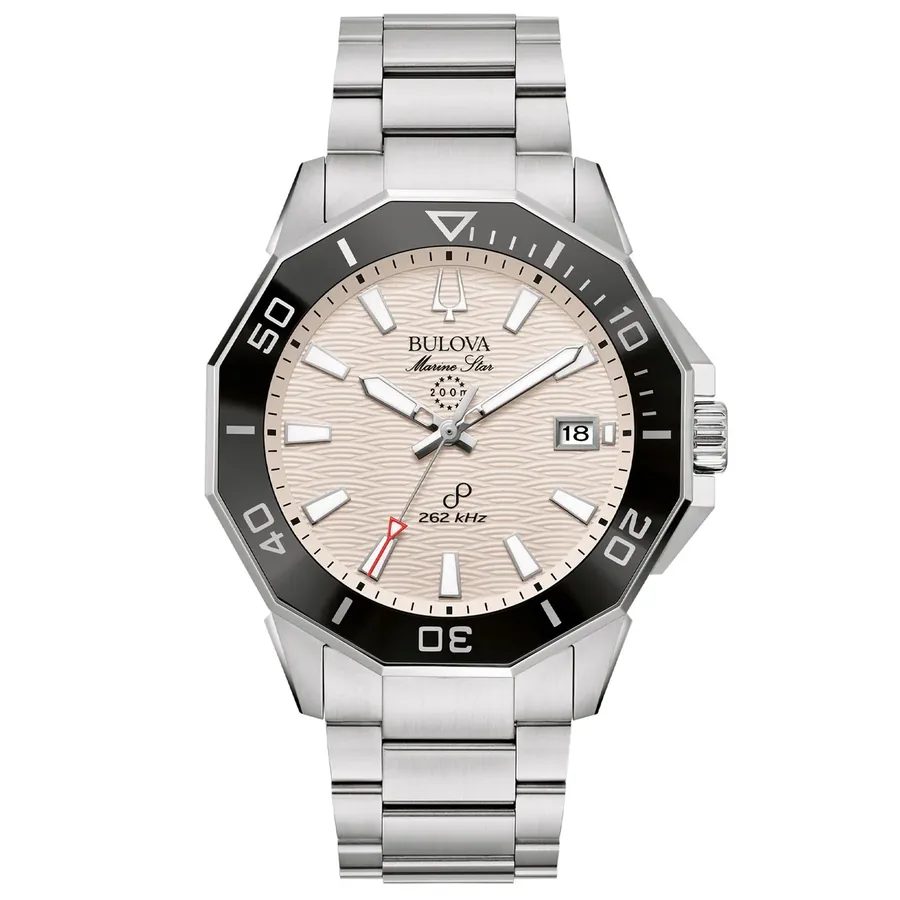 Bulova Marine Star 43mm White Dial, front view