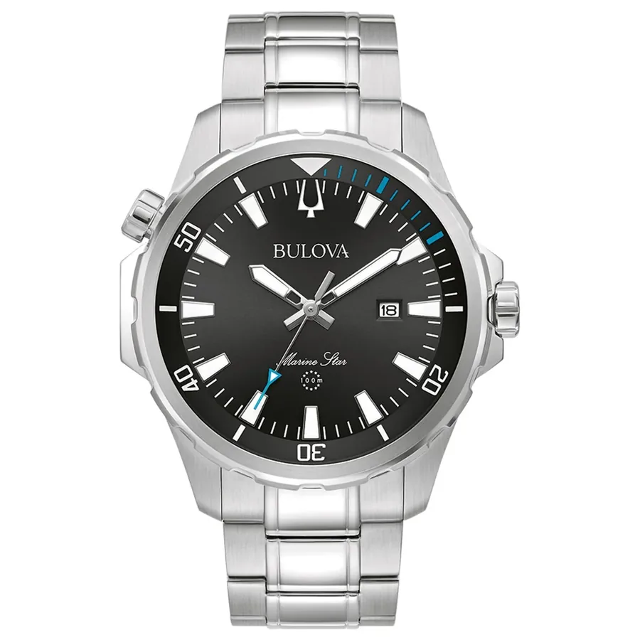 Bulova Marine Star 44mm Black Dial, front view