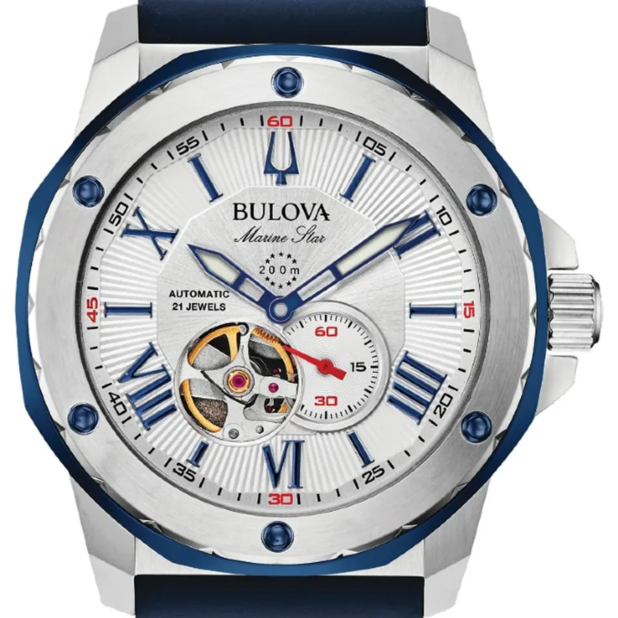 Bulova Marine Star 45mm Automatic White Dial, view 4
