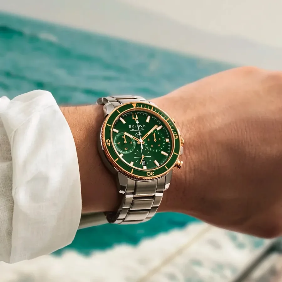 Bulova Marine Star 45mm Chronograph Green Dial, view 2