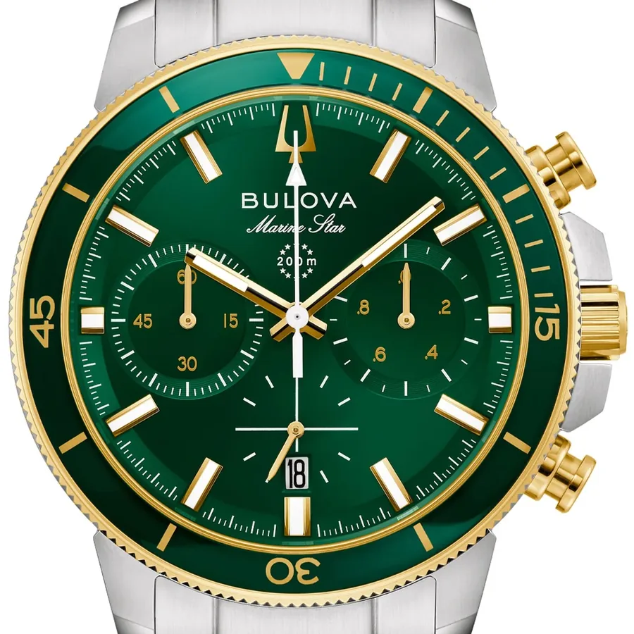 Bulova Marine Star 45mm Chronograph Green Dial, view 3
