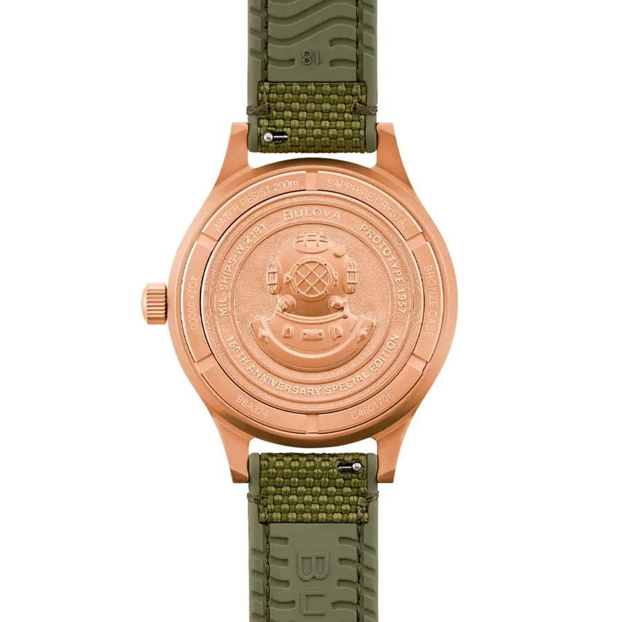 Bulova Mil Ships 41mm Green Dial, view 5