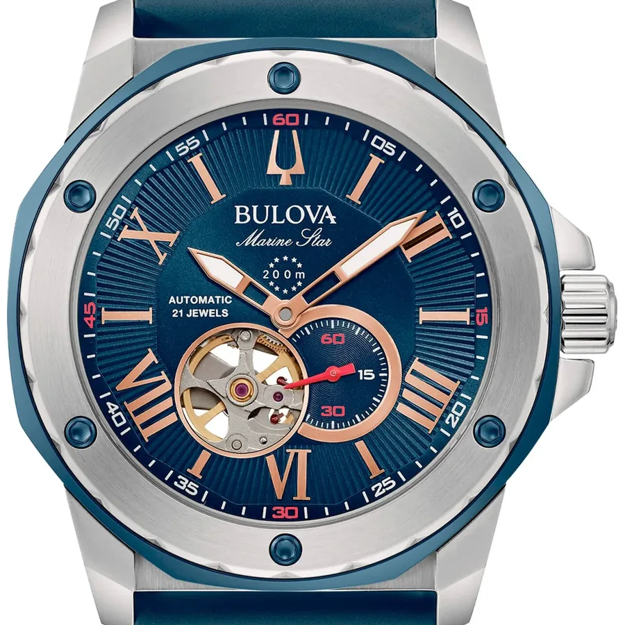 Bulova Prestige 44mm Automatic Blue Dial, view 2
