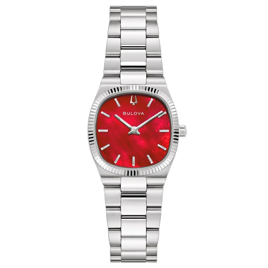 Bulova Super Seville 25mm Red Dial, front view
