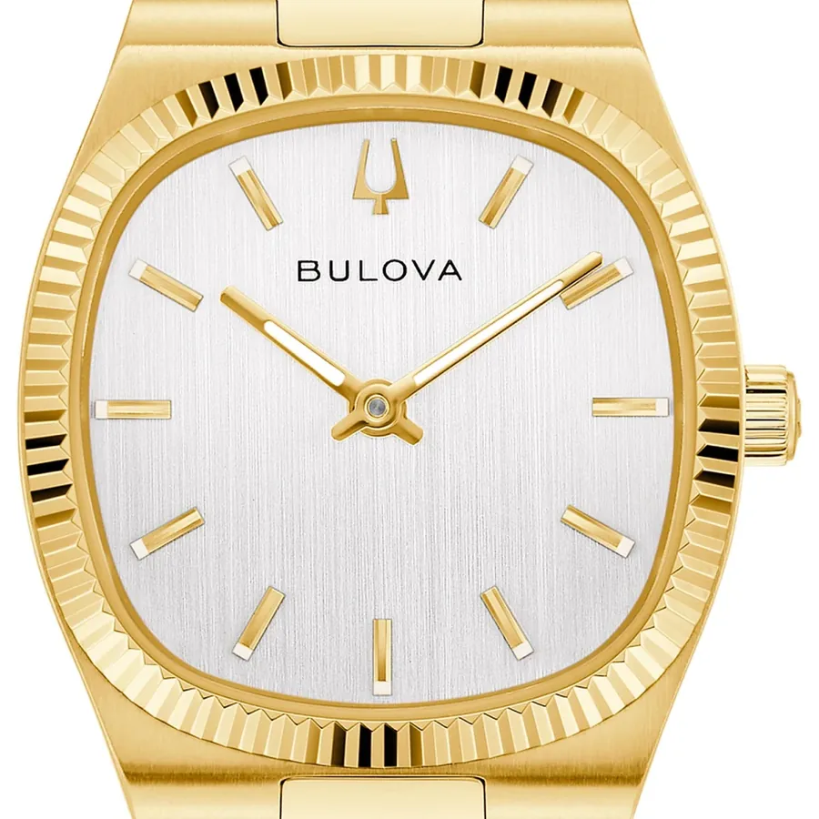Bulova Super Seville 25mm White Dial, Gold-Tone Stainless Steel Bracelet, Ref. 97L189, view 2