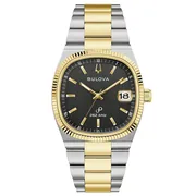 Black dial / Silver and gold-tone