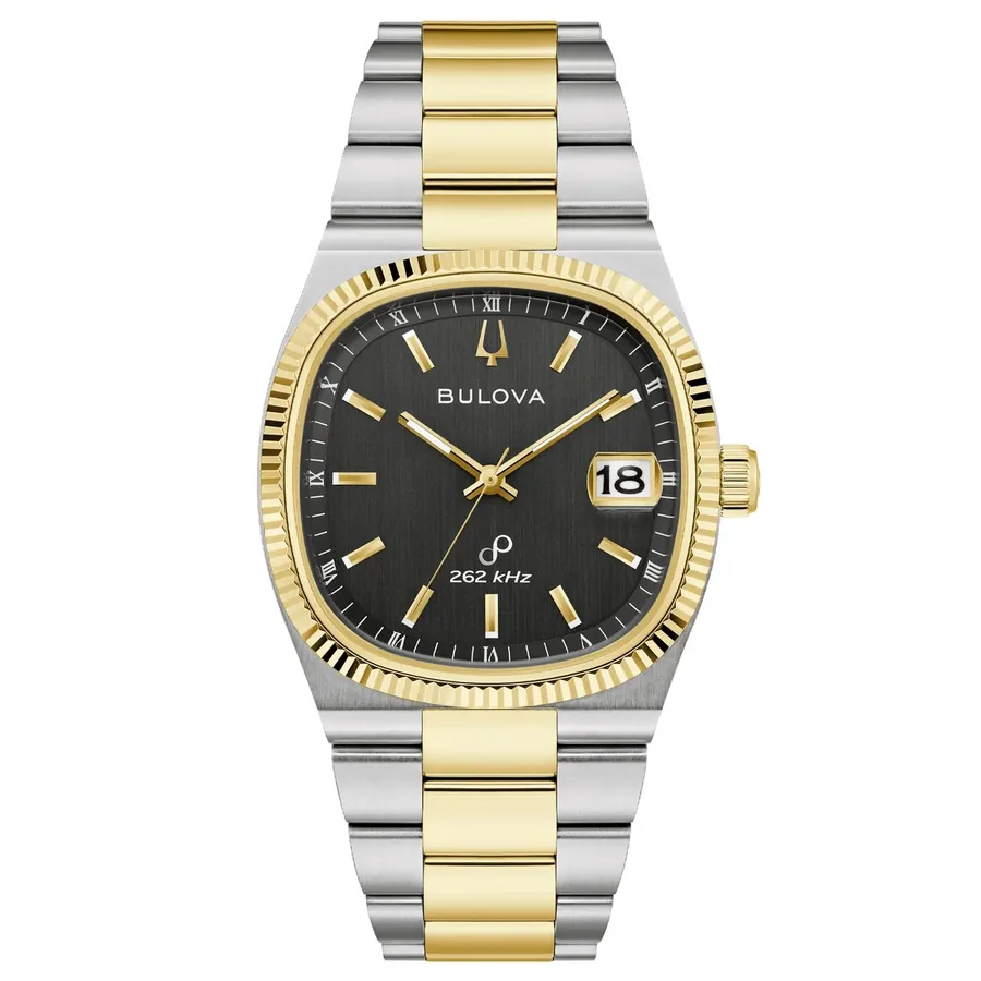 Bulova Super Seville 38mm Black Dial, front view