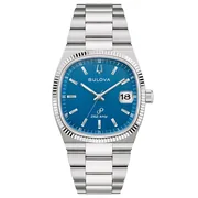 Blue dial / Silver-tone