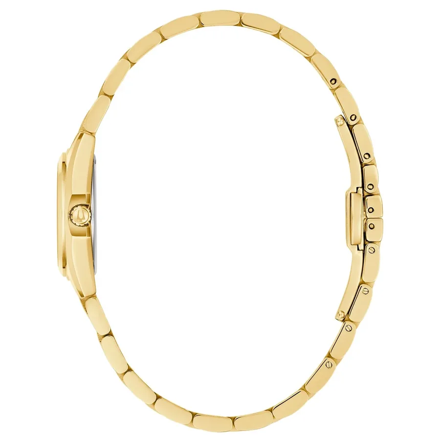 Bulova Surveyor 23mm Pink Dial, Gold-Tone Stainless Steel Bracelet, Ref. 97L187, view 3