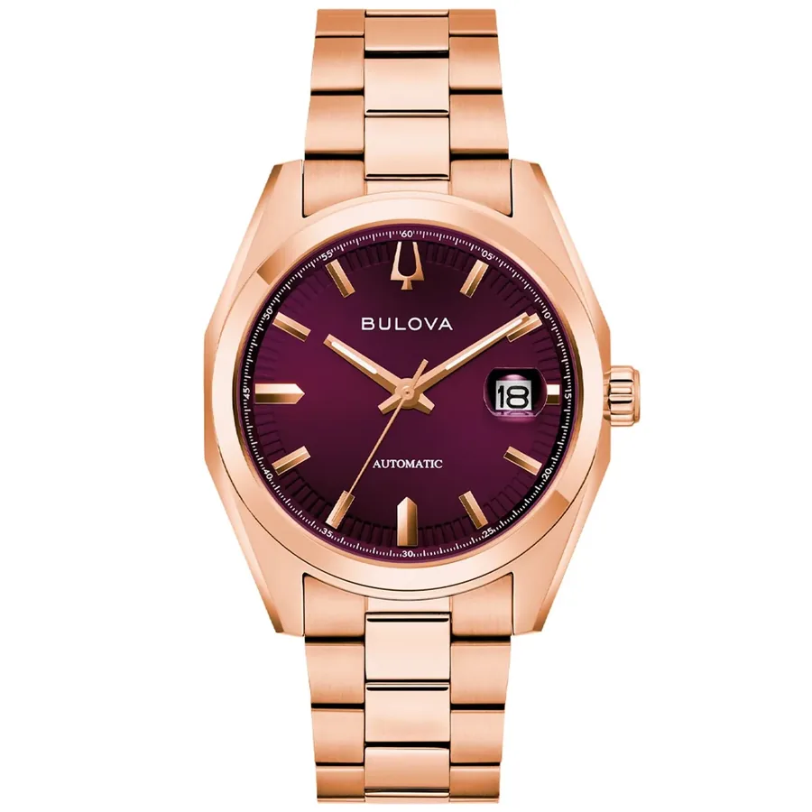 Bulova Surveyor 39mm Automatic Purple Dial, front view