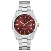 Red dial / Silver-tone