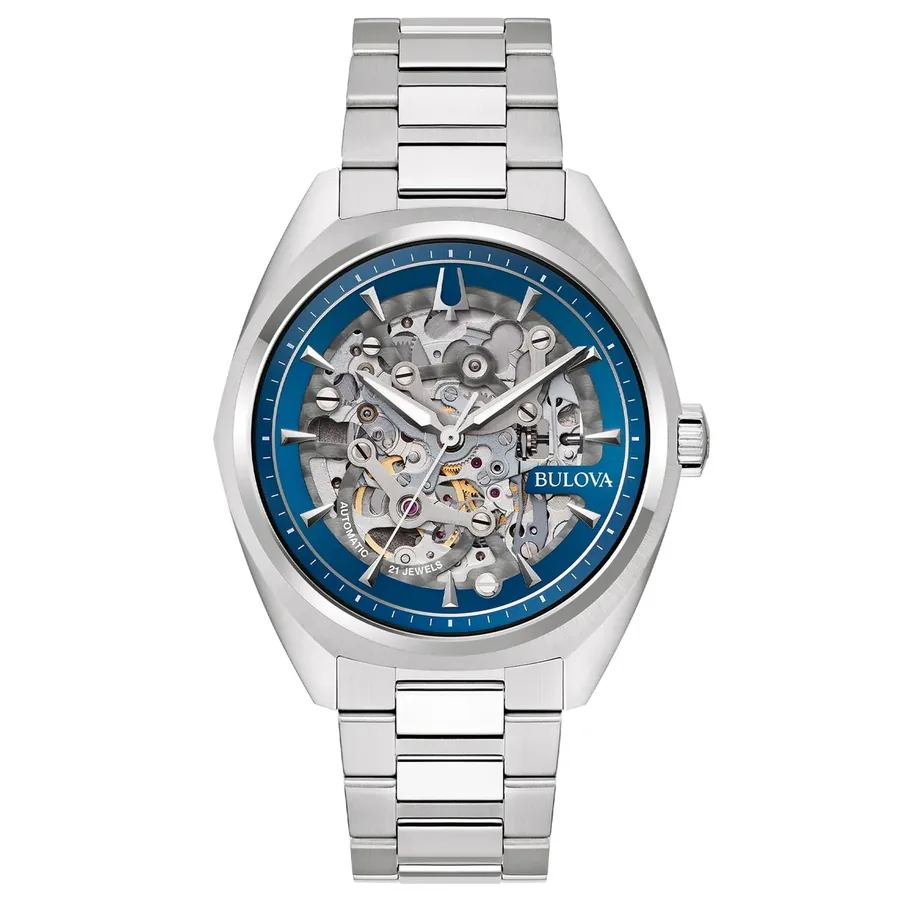 Bulova Surveyor 41mm Automatic Blue Dial, front view
