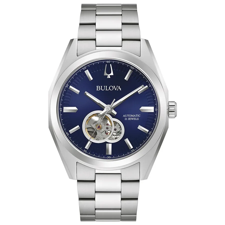 Bulova Surveyor 44mm Automatic Blue Dial, front view