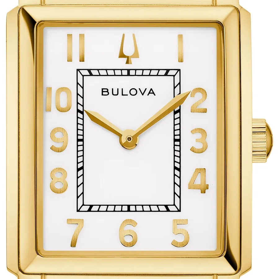 Bulova Sutton 25mm White Dial, Gold-Tone Stainless Steel Bracelet, view 2