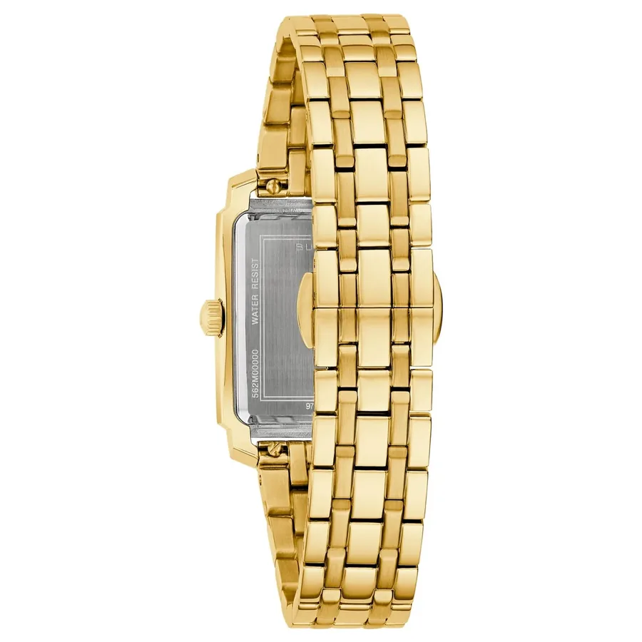 Bulova Sutton 25mm White Dial, Gold-Tone Stainless Steel Bracelet, view 4