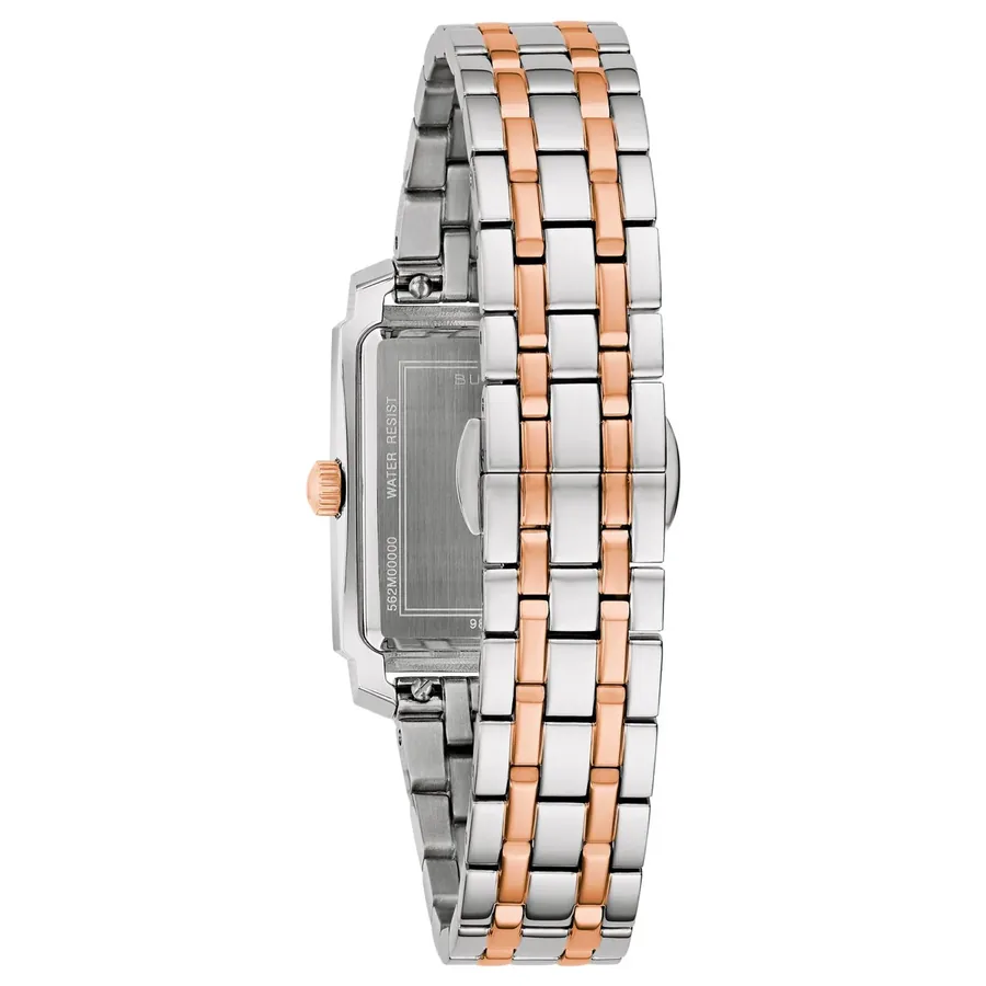 Bulova Sutton 25mm White Dial, Silver-Tone Stainless Steel Bracelet, view 4