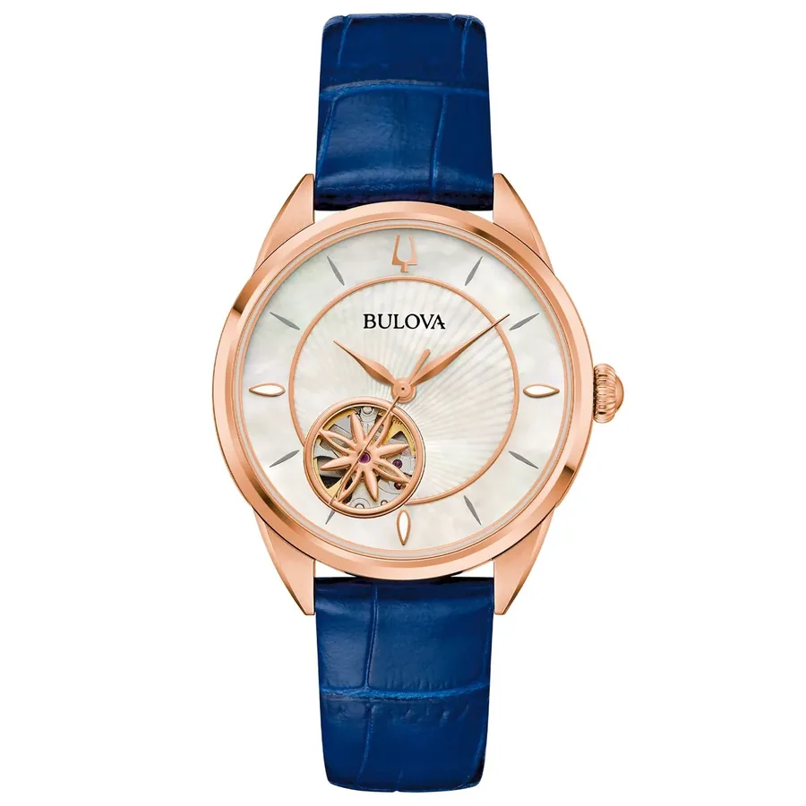 Bulova Sutton 34.5mm Automatic White Dial, front view