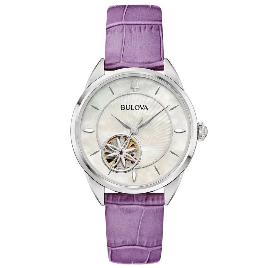 Bulova Sutton 34mm Automatic White Dial, front view