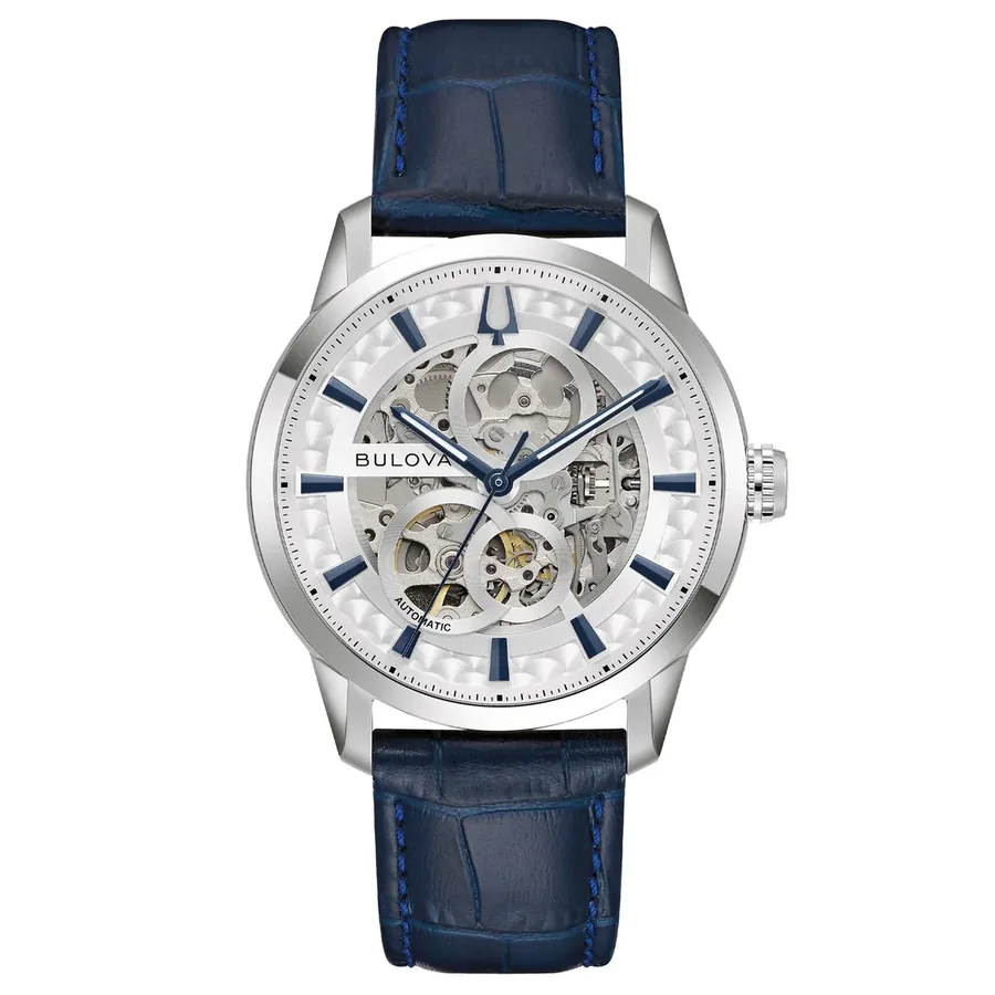 Bulova Sutton 40mm Automatic Silver Dial, front view