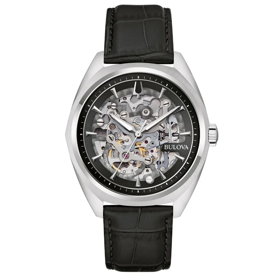 Bulova Sutton 41mm Automatic Black Dial, front view