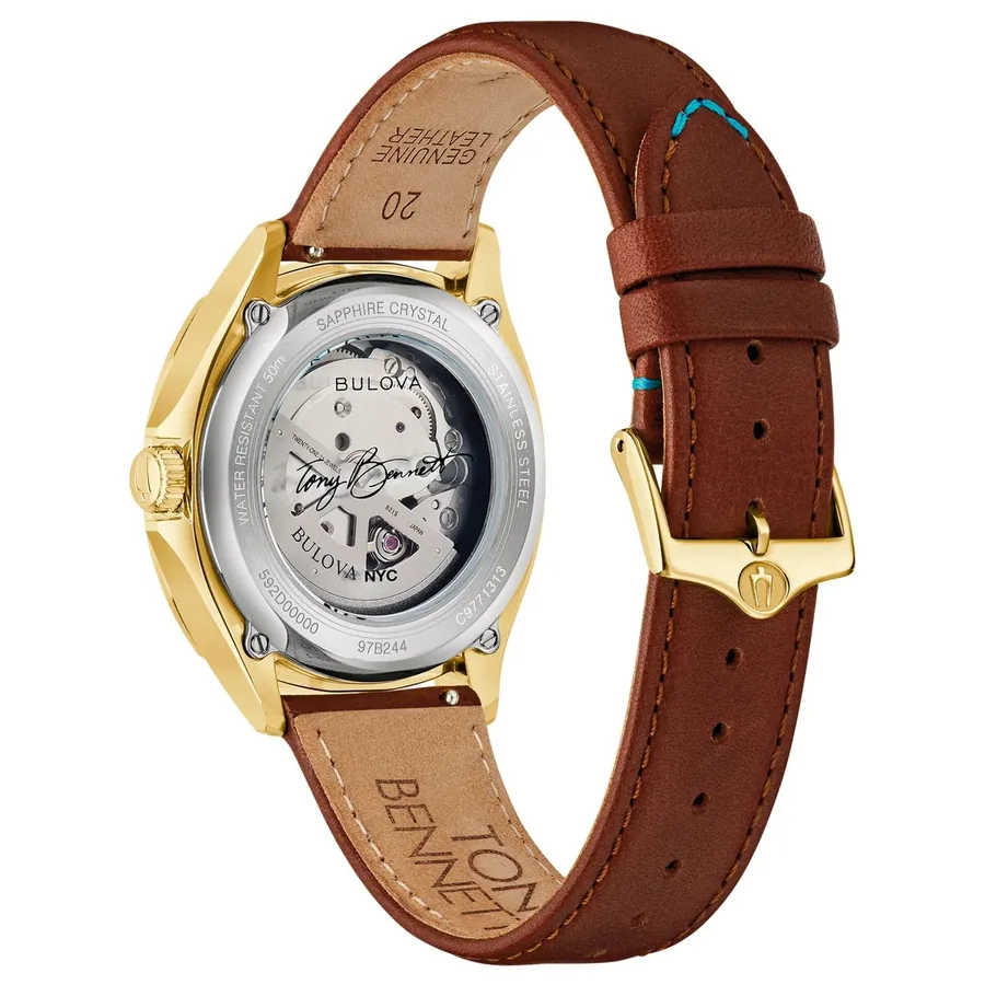 Bulova Tony Bennett 39mm Automatic Brown Dial, view 4