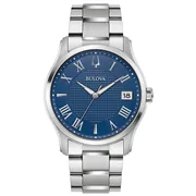 Blue dial / Silver-tone