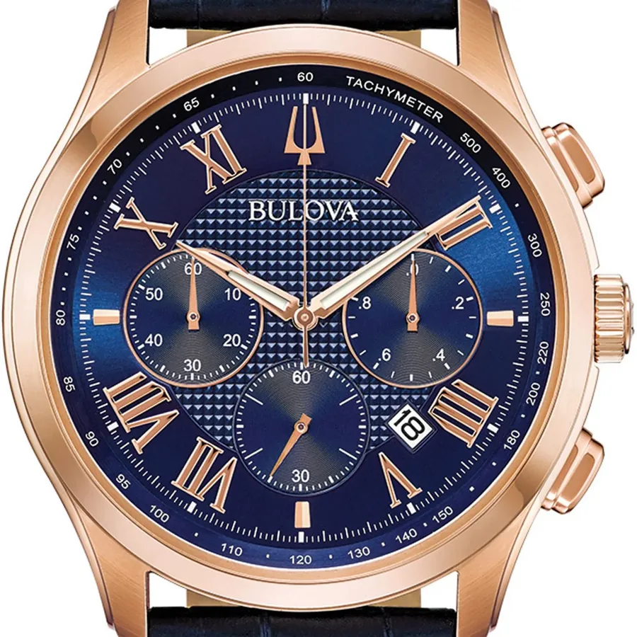 Bulova Wilton 46mm Chronograph Blue Dial, view 2