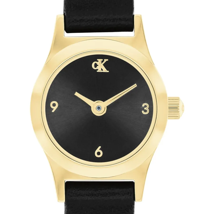 Calvin Klein CK Contemporary 18mm Black Dial, Black Leather Strap, view 3