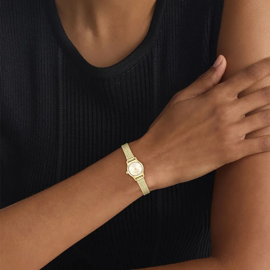 Calvin Klein CK Contemporary 18mm Green Dial, Gold-Tone Stainless Steel Bracelet, view 2