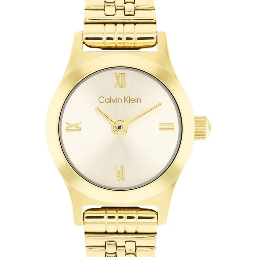 Calvin Klein CK Contemporary 18mm Green Dial, Gold-Tone Stainless Steel Bracelet, view 3