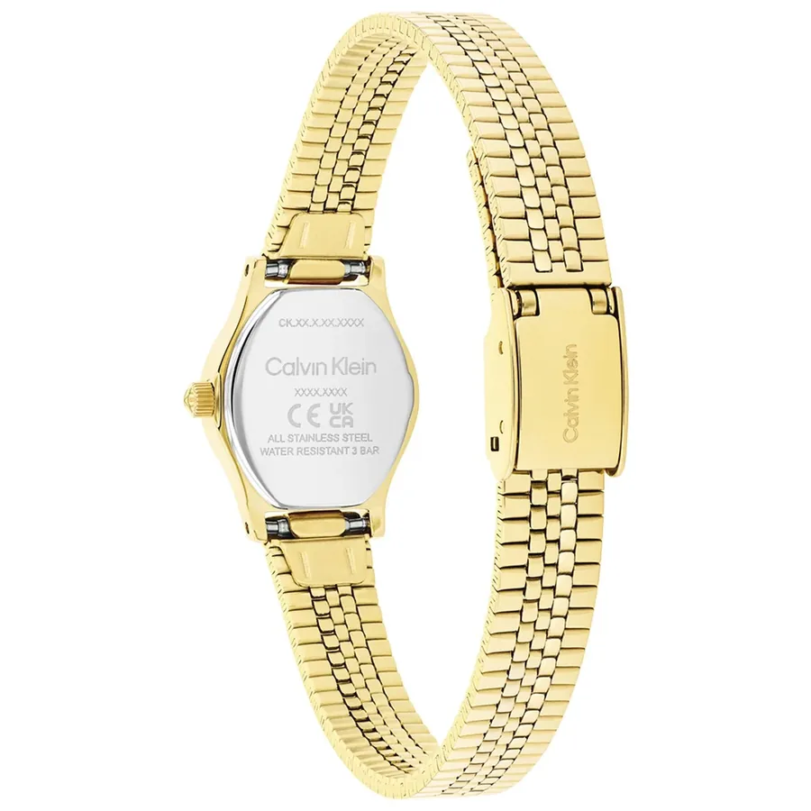 Calvin Klein CK Contemporary 18mm Green Dial, Gold-Tone Stainless Steel Bracelet, view 5