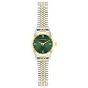 Green dial / Silver and gold-tone