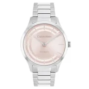 Pink dial / Silver-tone
