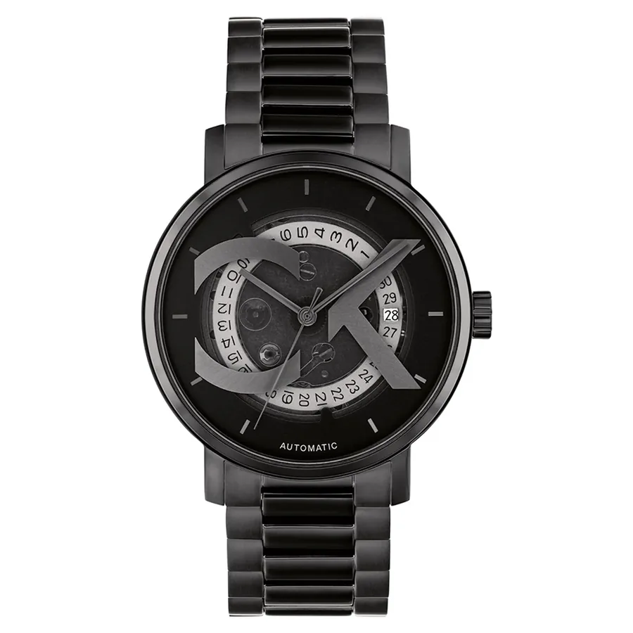Calvin Klein CK Iconic Automatic 40mm Black Dial, front view