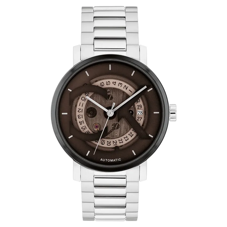 Calvin Klein CK Iconic Automatic 40mm Brown Dial, front view