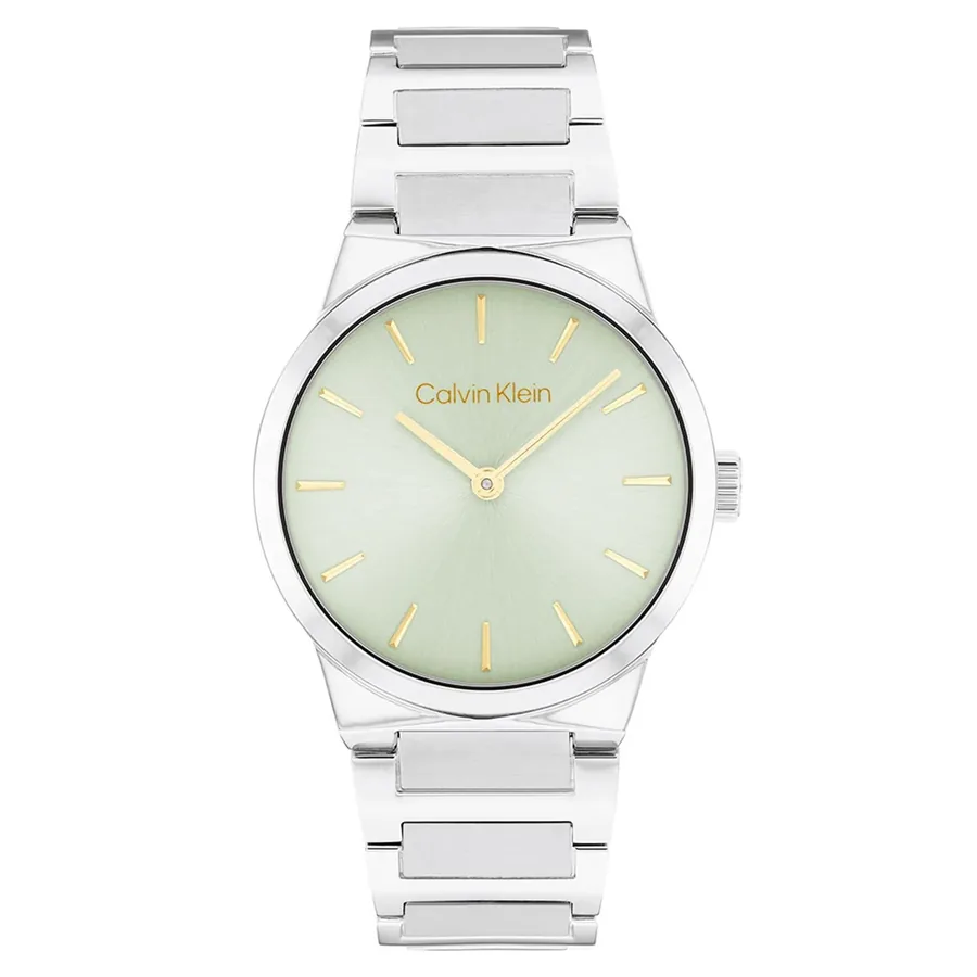 Calvin Klein CK Linear Elegance 32mm Light Green Dial, front view